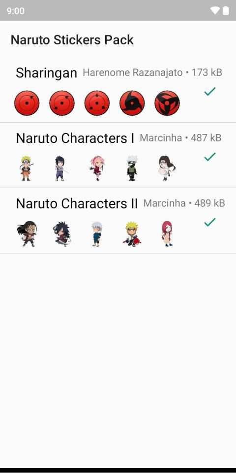 Naruto Stickers screenshot 5