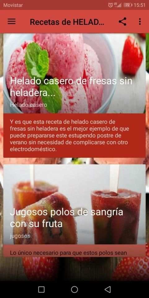 Recetas de HELADOS caseros screenshot 2