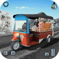 Hill Climb 3D- Tuk Auto Rickshaw Game