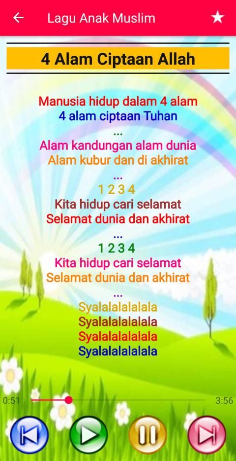 Lagu Anak Muslim Offline स्क्रीनशॉट 6