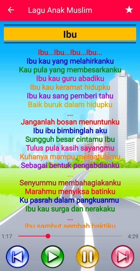 Lagu Anak Muslim Offline स्क्रीनशॉट 20