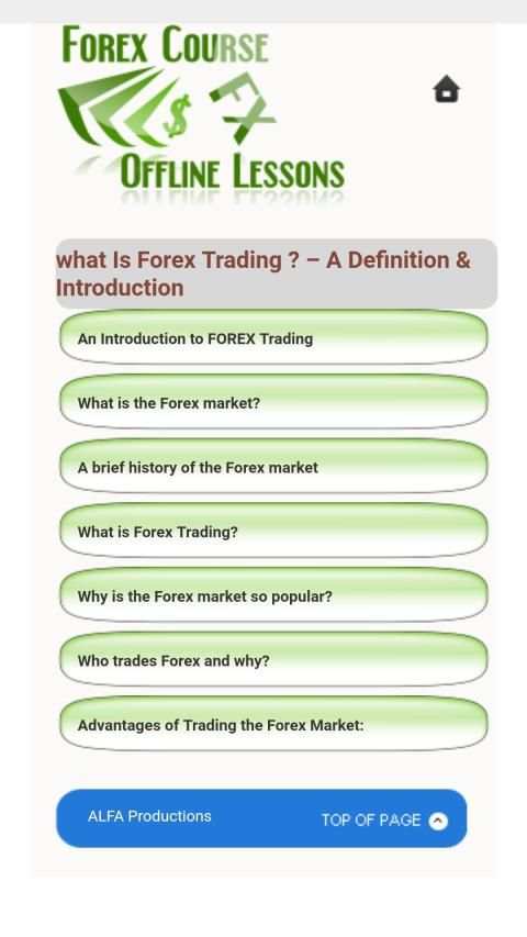 Forex Course Offline Lessons screenshot 4