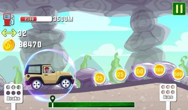 2D Jeep Racing Adventure screenshot 1