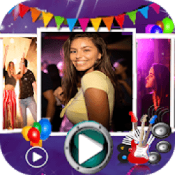 Party &amp; Birthday Video Maker with Music icon
