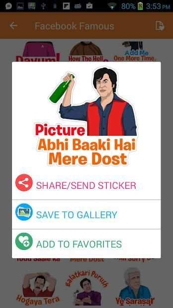 Hindi Talking Emoji Stickers for all Messengers screenshot 9