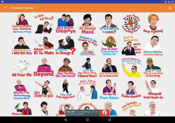 Hindi Talking Emoji Stickers for all Messengers screenshot 5