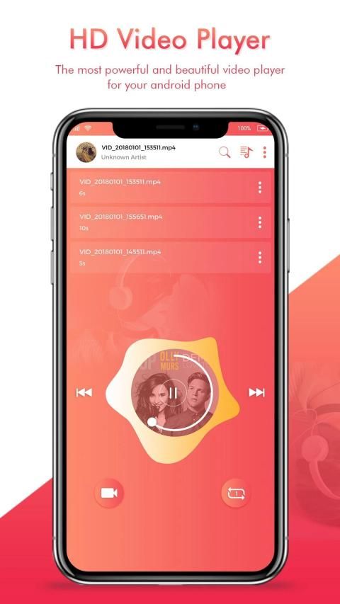3GP/MP4/AVI Video Player & Music Player,Mp3 player screenshot 4