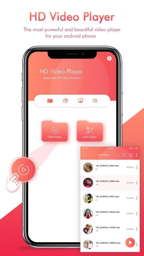 3GP/MP4/AVI Video Player & Music Player,Mp3 player screenshot 1