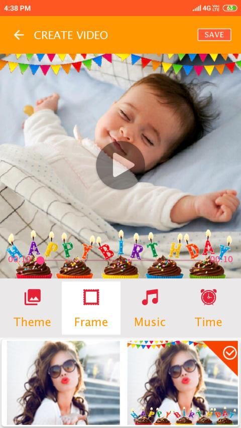 Dad birthday video maker स्क्रीनशॉट 6