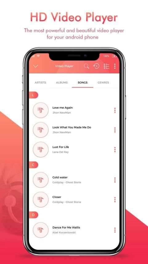 3GP/MP4/AVI Video Player & Music Player,Mp3 player स्क्रीनशॉट 3