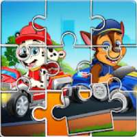 Puppy Puzzle Car