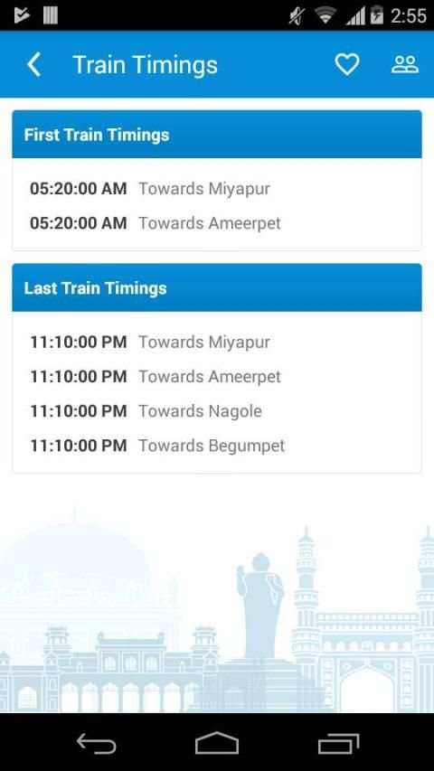 Hyderabad Metro Timings स्क्रीनशॉट 2