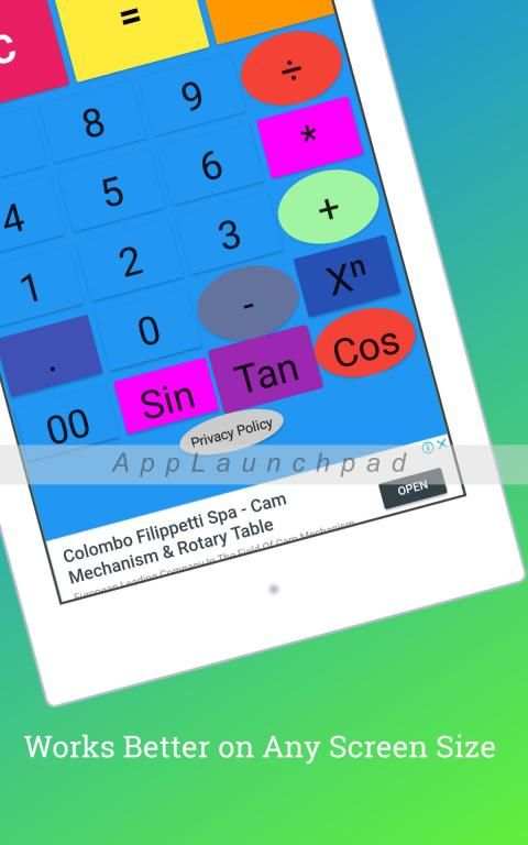 Colourful Calculator screenshot 2