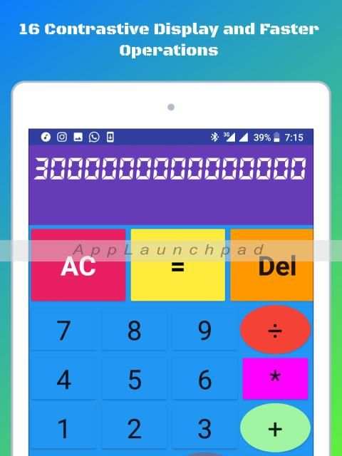 Colourful Calculator screenshot 3