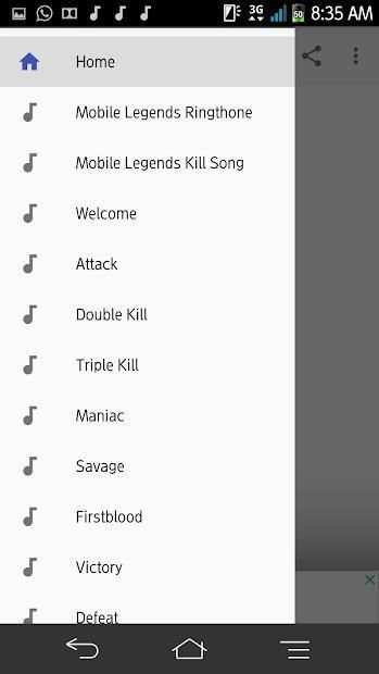 NADA DERING MOBILE LEGENDS LENGKAP TERBARU screenshot 3