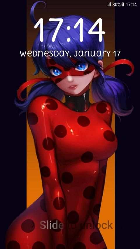 Ladybug Pattern Lock Screen * स्क्रीनशॉट 9