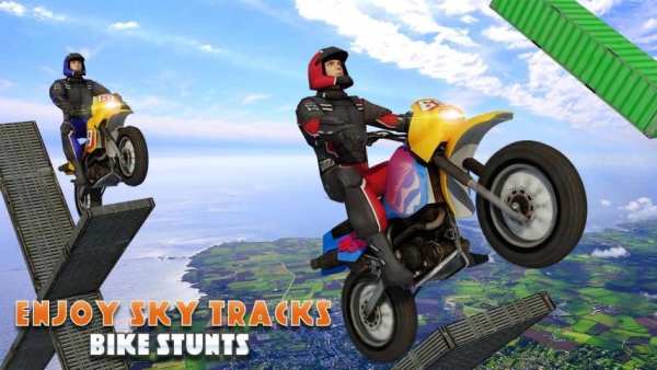 Stunt Bike Racing Impossible Tracks Stunt Games screenshot 1