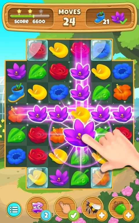 Flower Legends Match 3 स्क्रीनशॉट 1