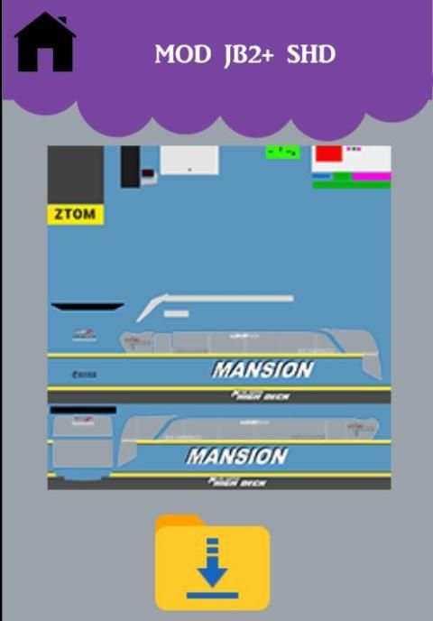 Mod Bussid Livery Jetbus 2+ SHD screenshot 3