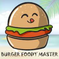 Professional burger shop: Top Burger Master game logo