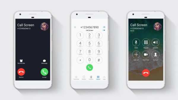 HD Phone 8 i Call Screen OS11 screenshot 2