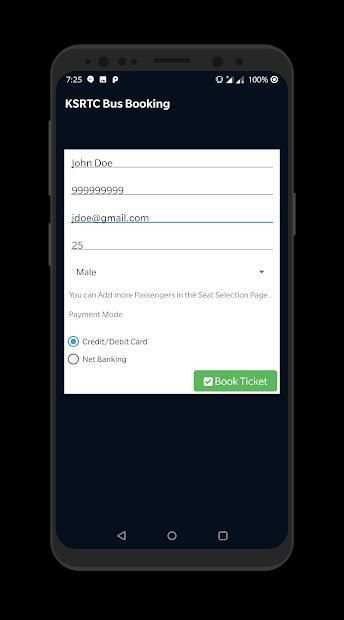 KSRTC Ticket Booking App (Karnataka) स्क्रीनशॉट 1