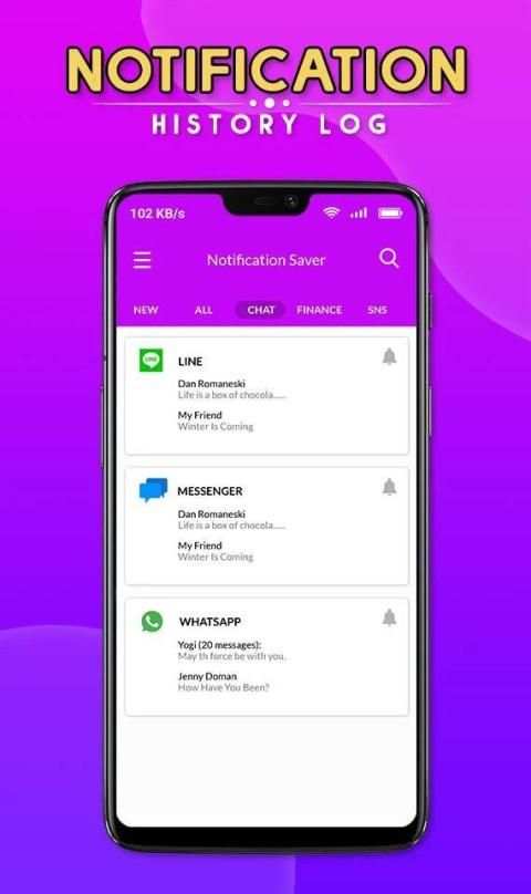 Notification Saver Log–Notisaver & History स्क्रीनशॉट 4