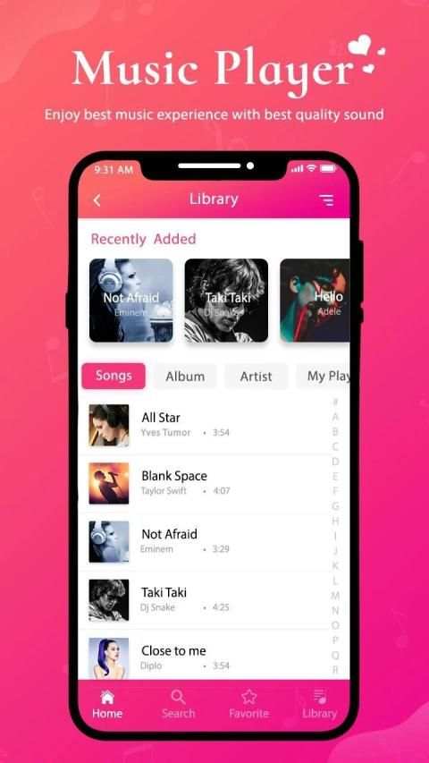 MP3 Player : Music Player & Audio Player 7 تصوير الشاشة