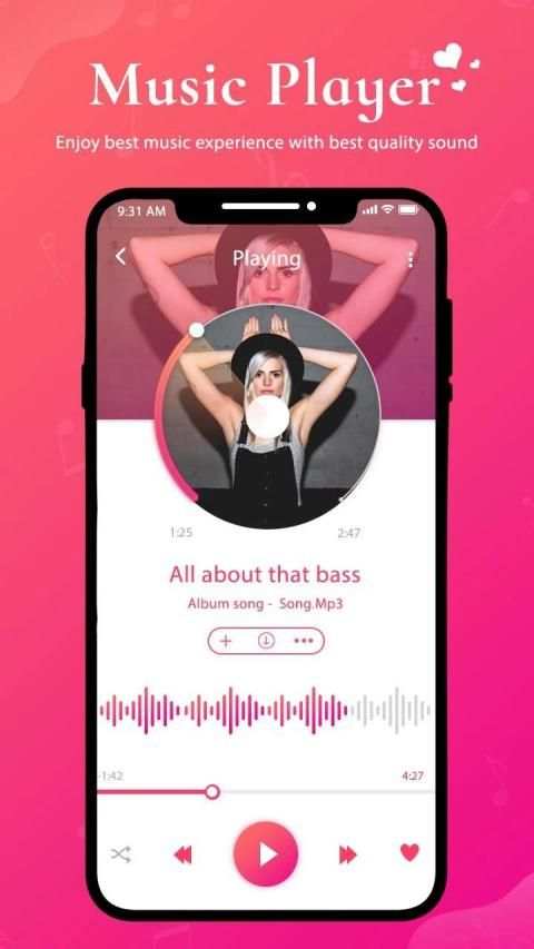 MP3 Player : Music Player & Audio Player 4 تصوير الشاشة