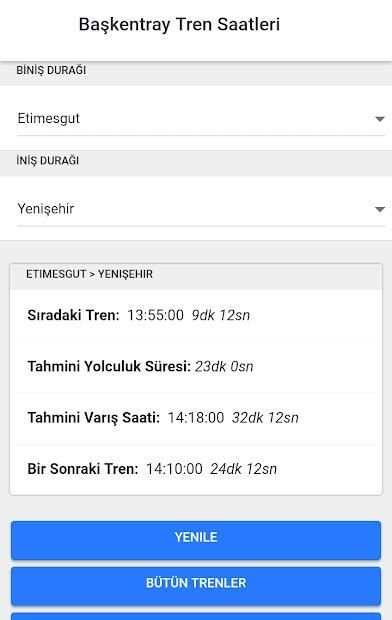 Başkentray Tren Saatleri screenshot 3