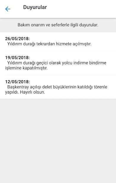 Başkentray Tren Saatleri screenshot 1