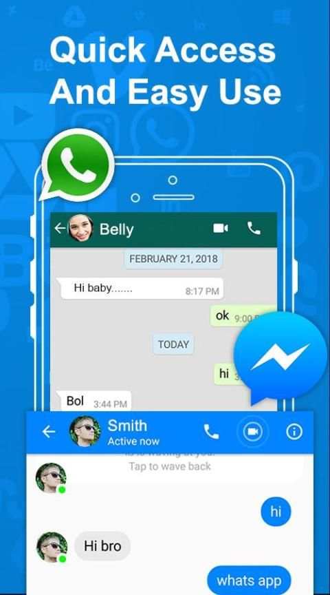 All in One Messenger For Social Networking Apps स्क्रीनशॉट 4