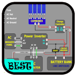 Wiring Diagrams For Solar Energy System आइकन