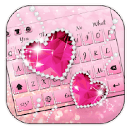 Pink Diamond Love Keyboard आइकन