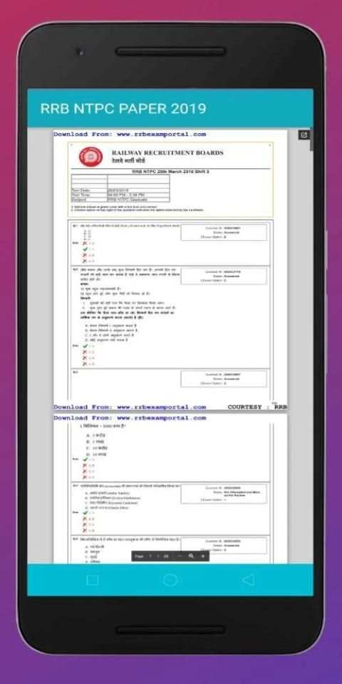 RRB NTPC Pratice set , RRB NTPC Solved Paper 2019 screenshot 1