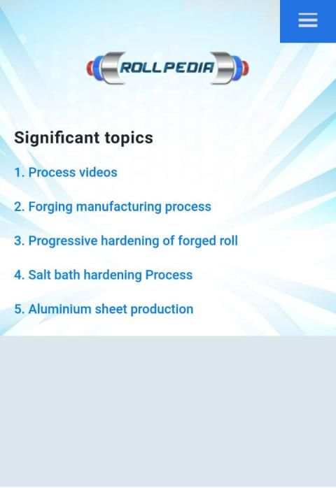 ROLLPEDIA - About rolling mill (HSM/CRM) rolls screenshot 1