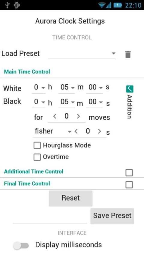 Aurora Chess Clock screenshot 6