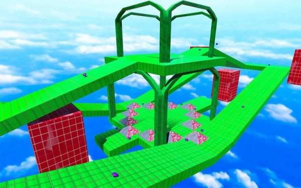 naik marmer bergulir bola 3d screenshot 7