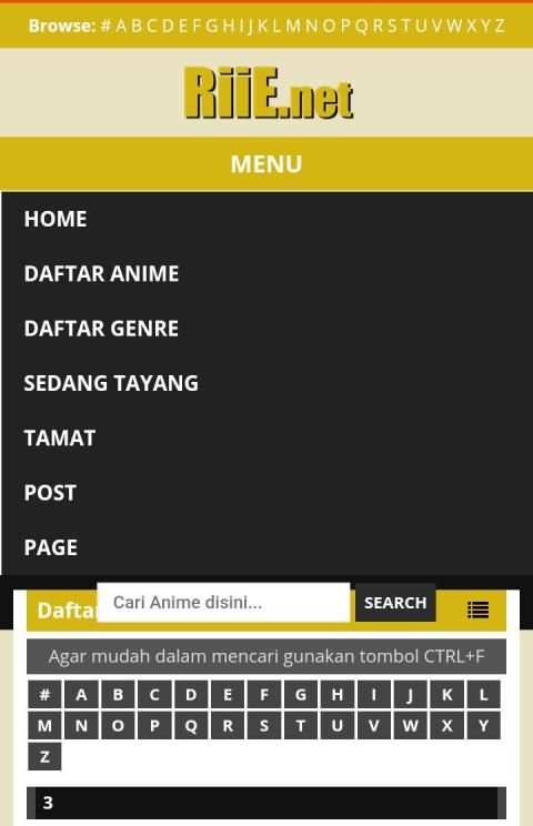 RiiE net - Nonton Online Anime Subtitle Indonesia स्क्रीनशॉट 2