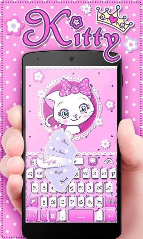 Kitty GO Keyboard Theme स्क्रीनशॉट 5