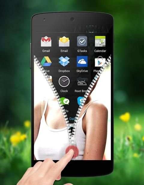 My Photo Zipper Lock Screen screenshot 1