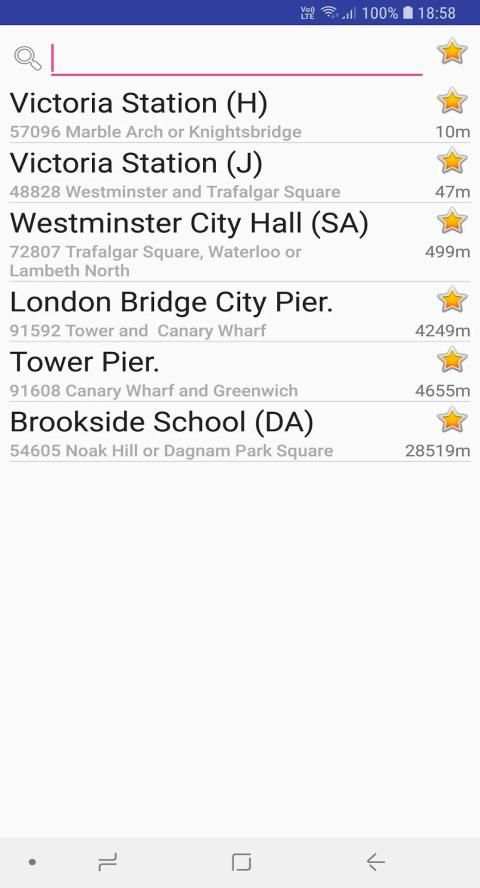 London Bus Arrival screenshot 2