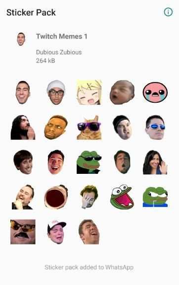 WhatsApp Stickers from Twitch Emotes screenshot 2