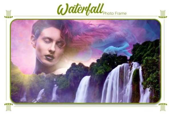 Waterfall Photo Frames स्क्रीनशॉट 2