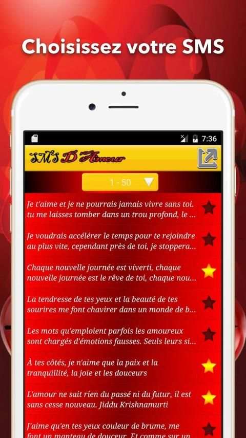 SMS D'amour en Français screenshot 9