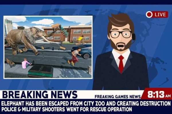 Angry Elephant City Attack स्क्रीनशॉट 9