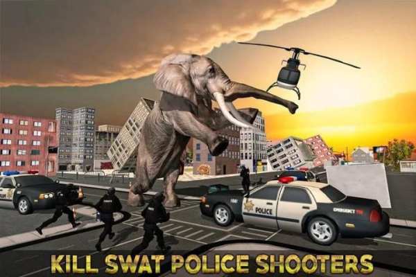 Angry Elephant City Attack स्क्रीनशॉट 12