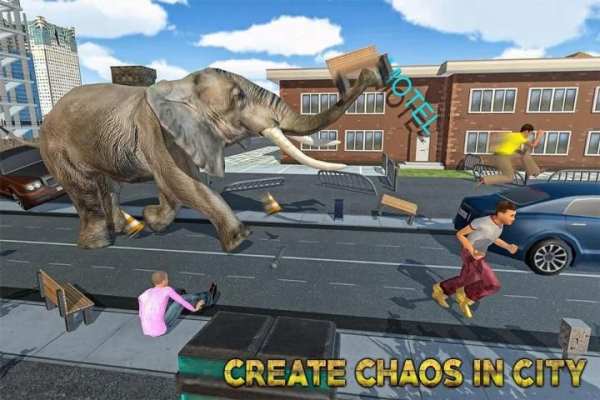 Angry Elephant City Attack स्क्रीनशॉट 5