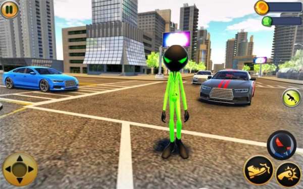 Superspeed Stickman Green Rope Hero: Crime City स्क्रीनशॉट 15