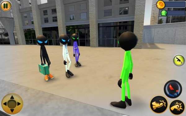 Superspeed Stickman Green Rope Hero: Crime City स्क्रीनशॉट 9